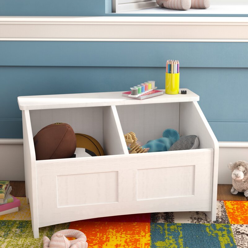 toy box with section divider